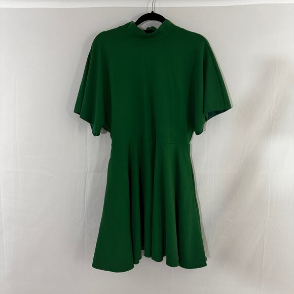 Alexia Admor Designer Green Short Sleeve Christmas Holiday Dress, M St Patricks - Picture 1 of 9